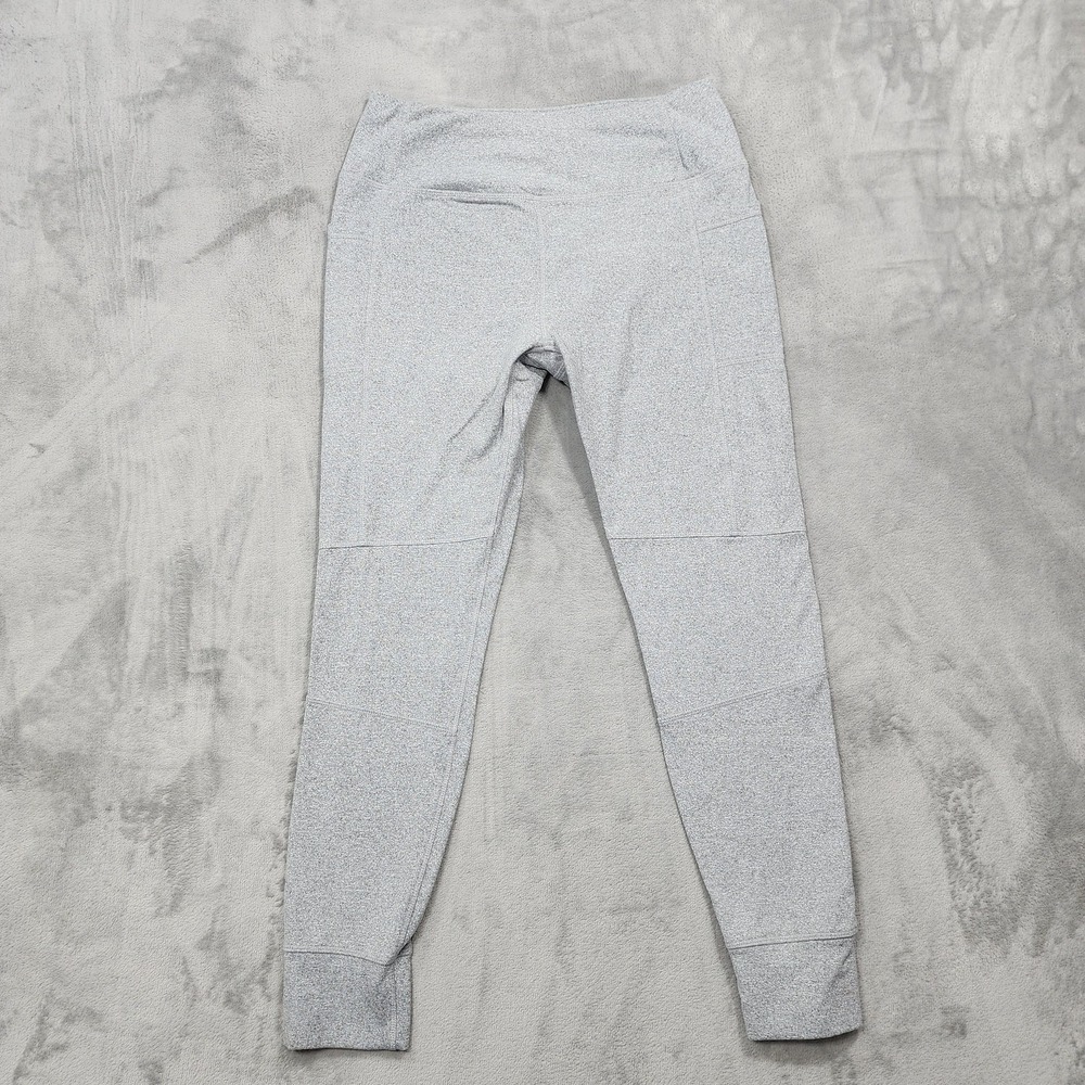 Kyodan Leggings Womens L Gray Jogger Knit Ankle Stretch Yoga Gym Workout Casual‎